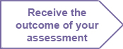Receive the outcome of your assessment