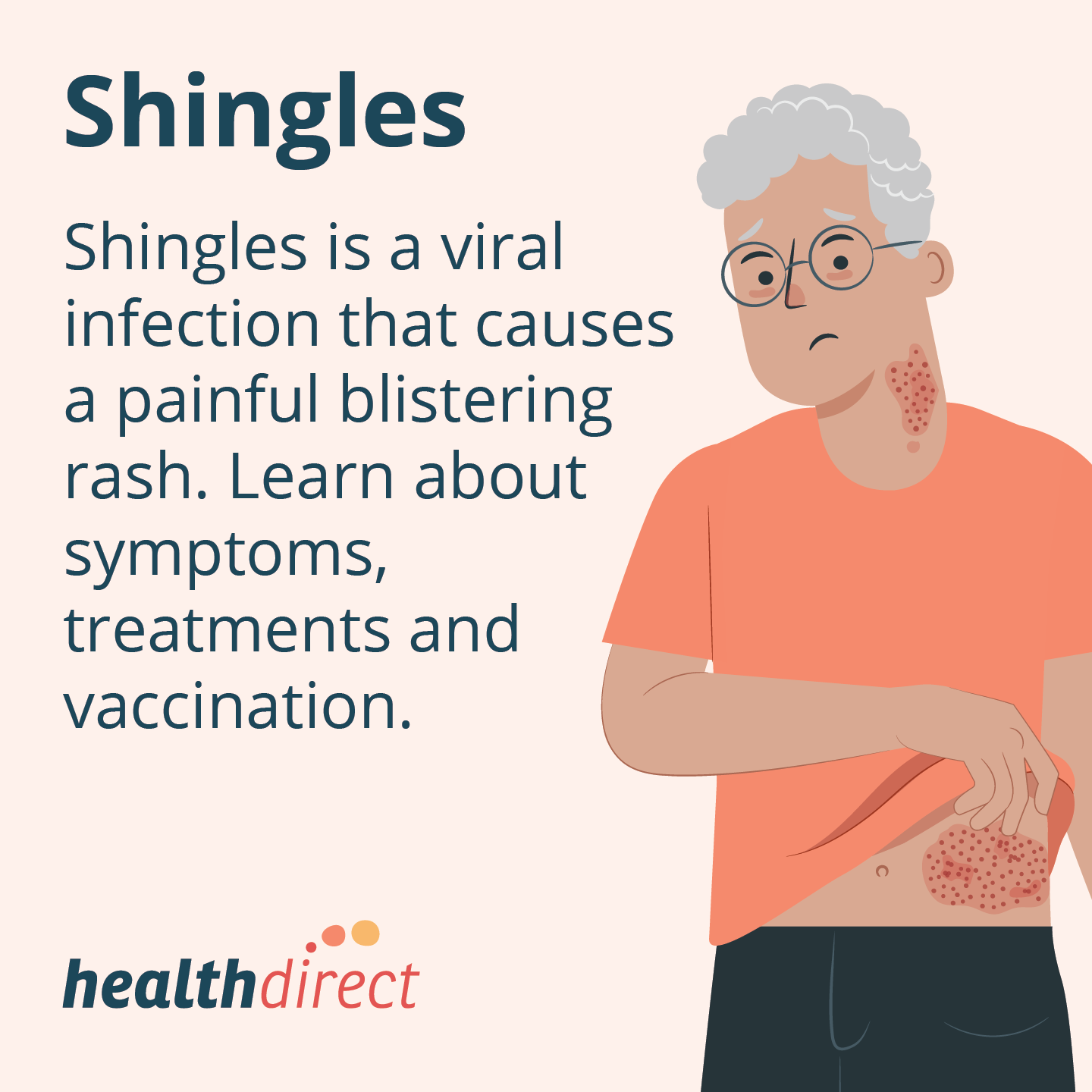 Shingles infographic promo tile