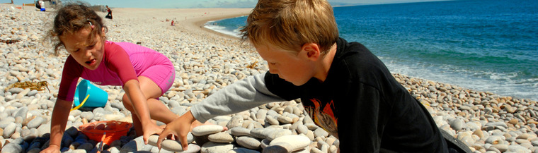 Children playing at the beach Children playing at the beach