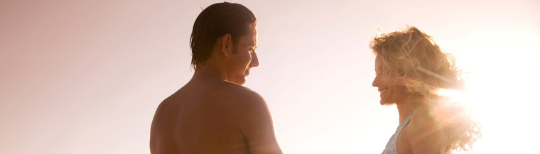 Couple at the beach. Couple at the beach.