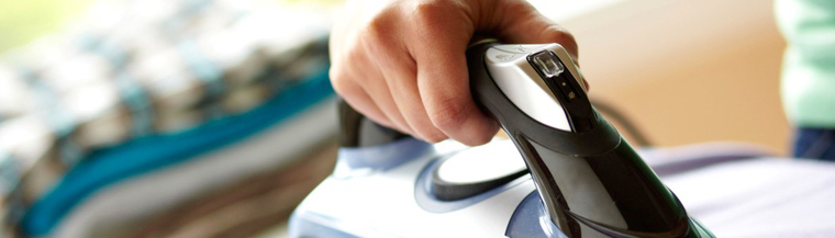 Contact with an iron is a common cause of burns. Contact with an iron is a common cause of burns.