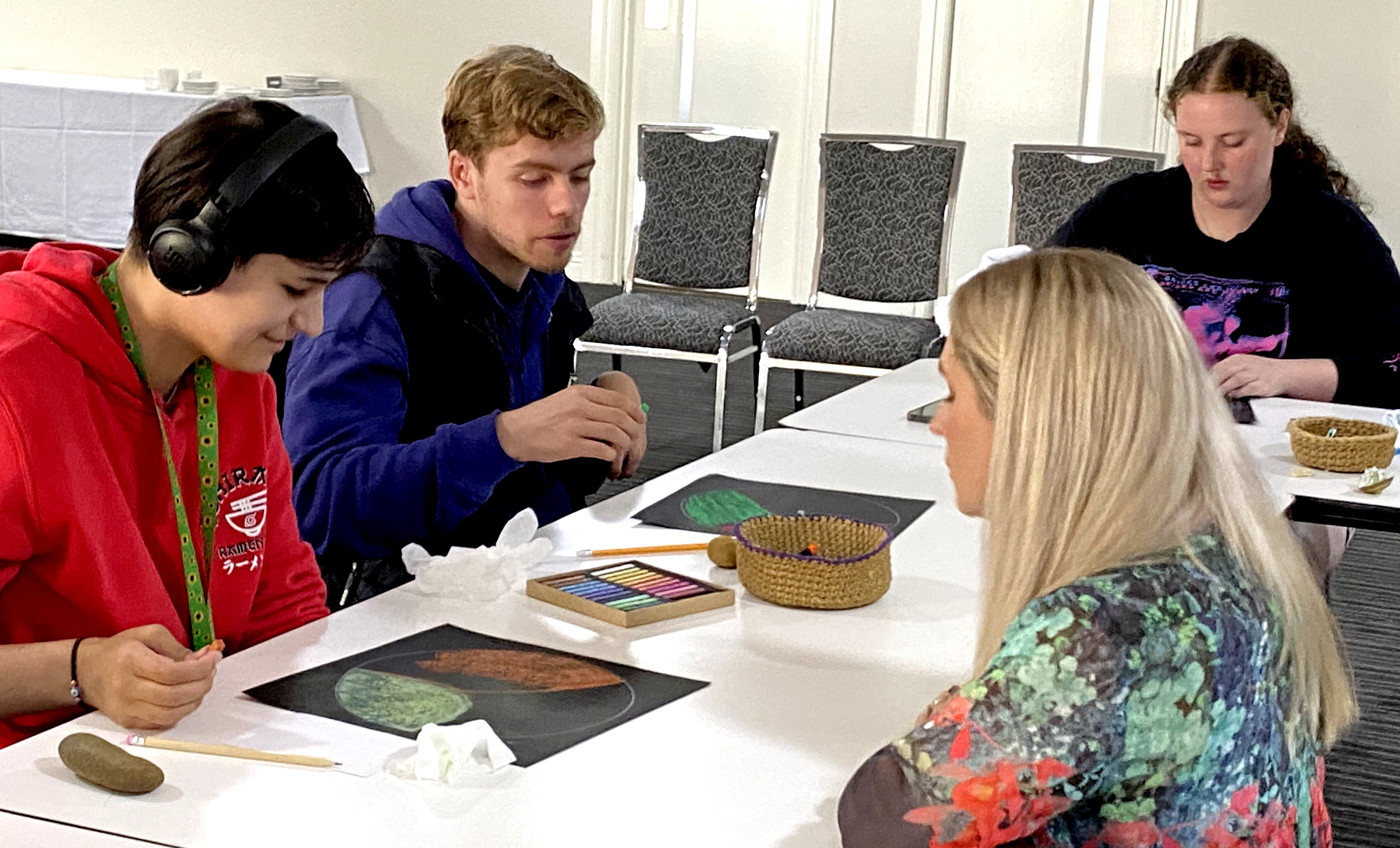 Young people at youth conference