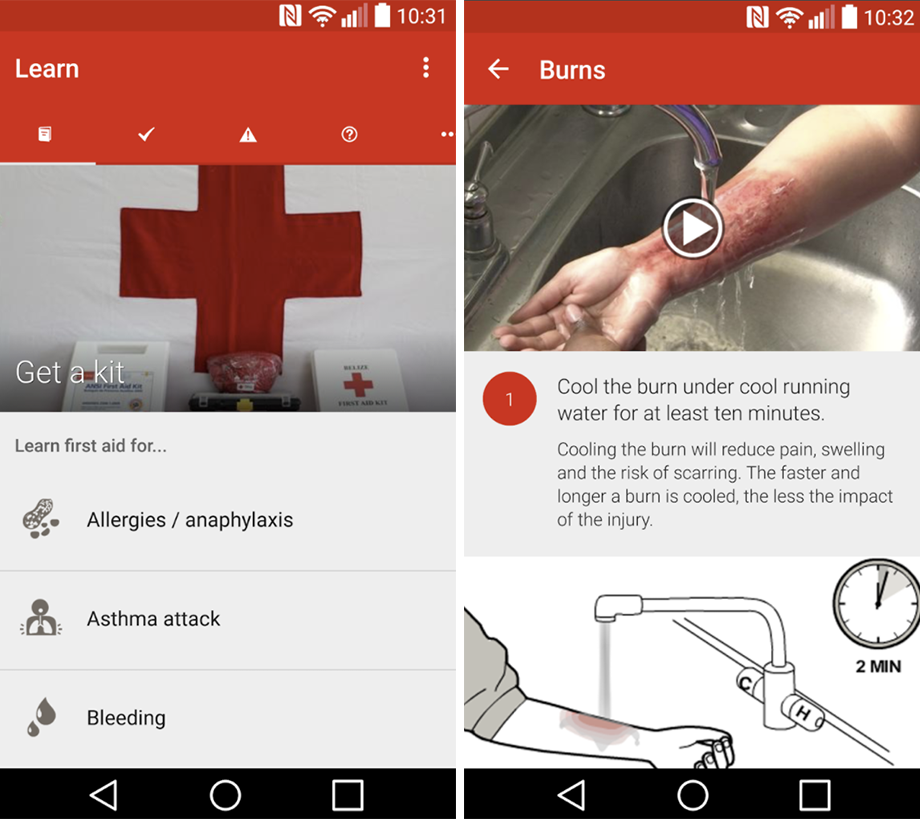 First Aid app by Australian Red Cross