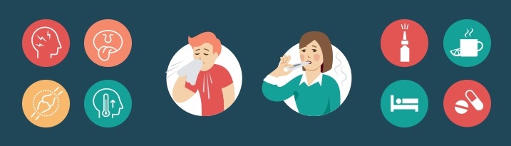 10 tips to fight the flu Cold or flu infographic