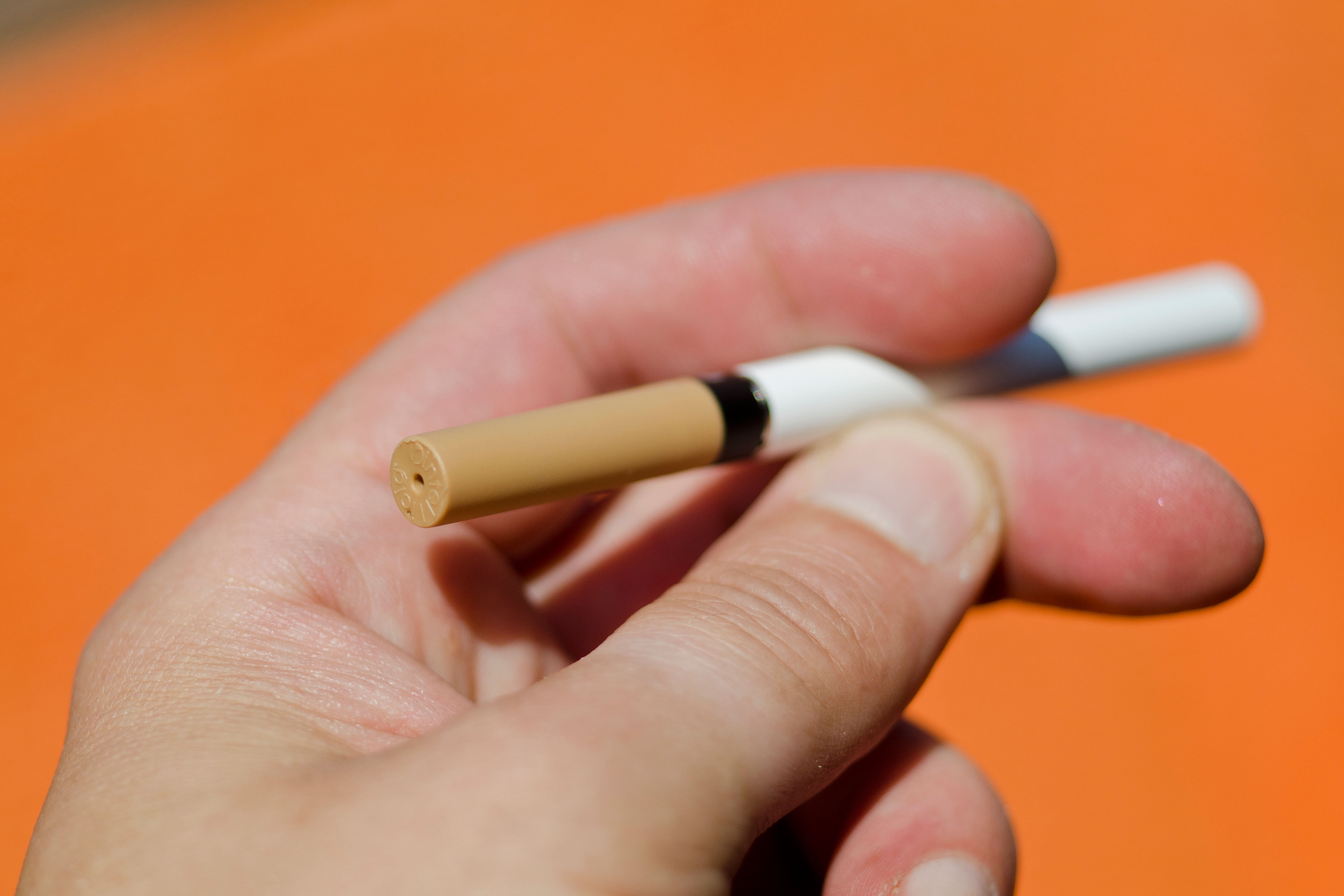 Some e-cigarettes are shaped like normal cigarettes