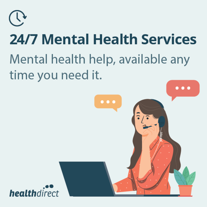 24/7 Mental health helplines promotional tile