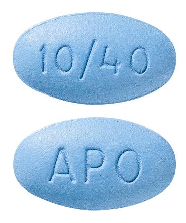 view of Amlodipine/Atorvastatin 10/40 (Apo)