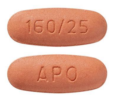 view of Valsartan HCTZ 160/25 (Apo)