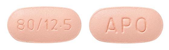 view of Valsartan HCTZ 80/12.5 (Apo)
