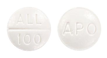 view of Allopurinol (GenRx)